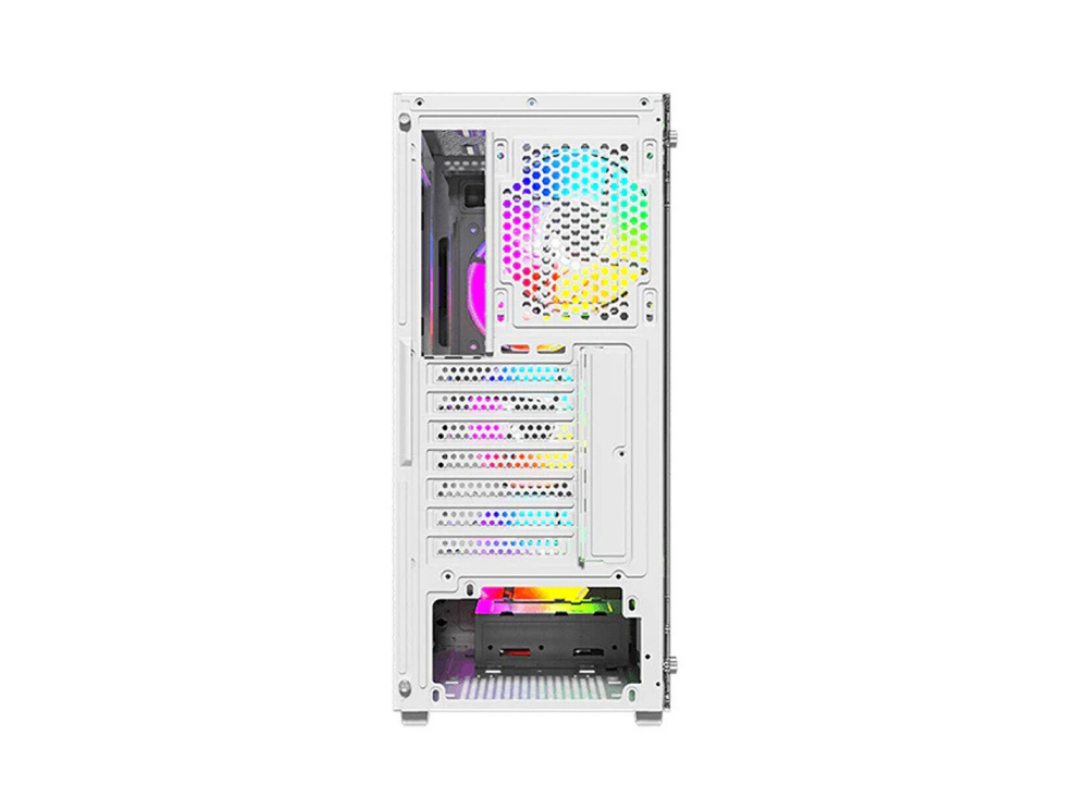 Twisted Minds 03 Apex Mid Tower Case with 3 RGB Fans - White | Qatar Twisted Minds 03 Apex Mid Tower Case with 3 RGB Fans - White | Qatar